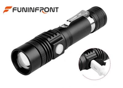 China Long Shot Range T6 LED Zoom Torch, MINI USB Rechargeable LED Flashlight for sale