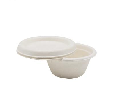 China 1OZ Biodegradable 2oz Bagasse Sauce Container Biodegradable Compostable Disposable Sugar Cane Cup With Lid For Dinner for sale