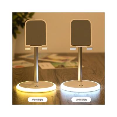 China High Quality Comfortable Hardware Adjustable Height Simplicity Stand Holder Night Light Mobile Phone Holder for sale