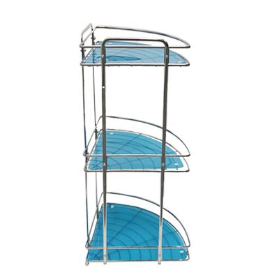 China Sustainable New Products Detachable Solid Bathroom Shelf Iron Garage Storage Corner Rack for sale