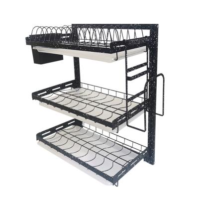 China Exquisite Square Home Storage Racks Cheap Viable Price Simply Hollow Out Kitchen Storage 2 Layer Square Storage Rack for sale