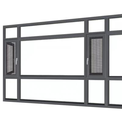 China Flat Open Casement Window Folding Screen Design Aluminum Alloy Single Seal With Bedroom for sale