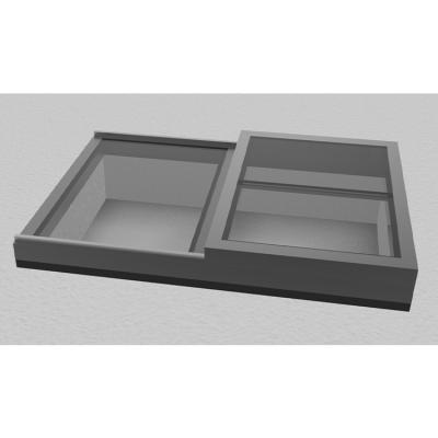 China Magnetic Screen One Square Meter Spot Factories Chinese Aluminum Alloy Electric Sliding Skylight For Flat Roof for sale