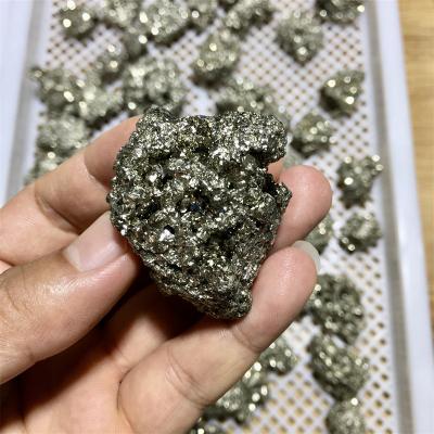 China Natural Quartz Crystal Pyrite China Pyrite Cluster Of Stone Natural Rough Raw Mineral Specimens for sale