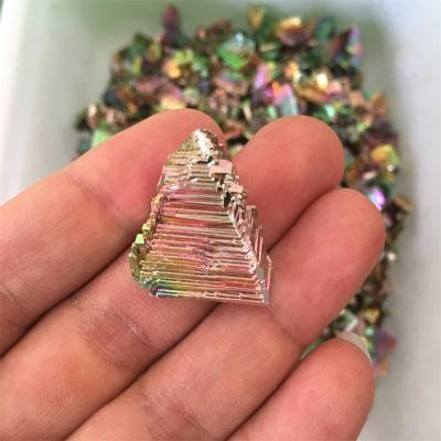 China China Bismuth Ore Bismuth Crystals Rainbow Color Metal Crystal For Ornaments Teaching Samples for sale