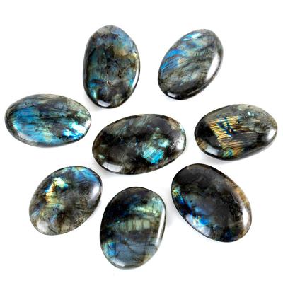 China Crystal China Natural Labradorite Stone Palm Stone Healing Irregular Polished Gemstone For Decoration for sale