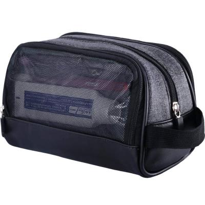 China Normcore/Minimalist OEM Custom Logo Travel Portable Men Waterproof Makeup Shower Cosmetic Bag Shaving Kit Case Accessories Organizer for sale