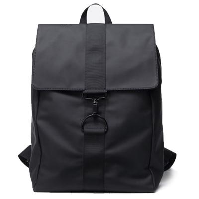 China Hot Selling Anti-theft PU Business Travel Bag Waterproof Nylon Leather Black Backpack For Men Outdoor Rucksack Teenagers for sale