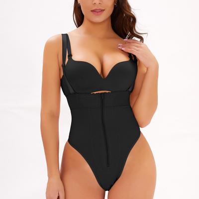 China Seamless Body Shaper Shapewear Plus Size Shapers Shapewear Bodysuit Breathable High Body One Piece Full Body Shaper for sale