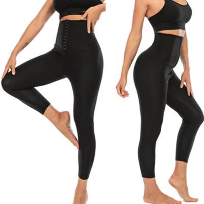 China Wholesale Antibacterial Slimming Trainer High Waisted Women's Fitness Tights Shapewear Shapewear Leggings for sale