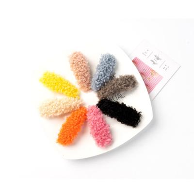 China Korean Hair Accessories Fashion Cute Girly Luxury Lamb Hair Clip Hair Stick Pins for sale