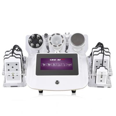 China 2021 new arrival weight loss cavitation slimming machine rf 40k fat lipo laser body shaping machine with face lifting for sale