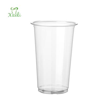 China Spill No 7 8 9 10 12 16 20 oz Disposable Plastic Pet Cups With Dome Lid Supplier Wholesale Custom Flat Manufacturer for sale