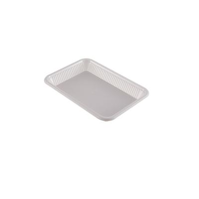 China Wedding Party Wholesale Disposable Plastic Disposable Miscellaneous Dish Wholesale Disposable Dish White Square Eco-friendly Tableware for sale