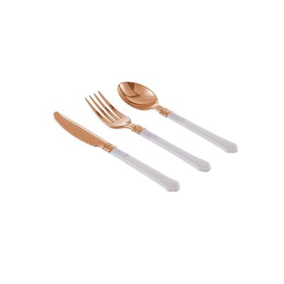 China Factory Directly Disposable Silver Coated Plastic Cutlery, Plastic Silver Cutlery, Disposable Plastic Cutlery for sale