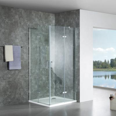 China Modern Frameless Hinge Shower Enclosure Square Shower Enclosure for sale