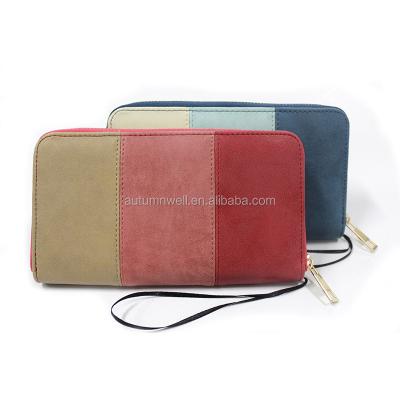 China New Waterproof Women's Long PU Wallet Wallet Clutch Bag Party Purse Bifold Wallet for sale