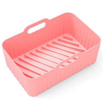 China Custom Large Printing Heat Resistant Super Soft Material Viable Silicone Kitchen Mat Airfryer Silicone Pot Liner Mats Mold For Air Fryer for sale