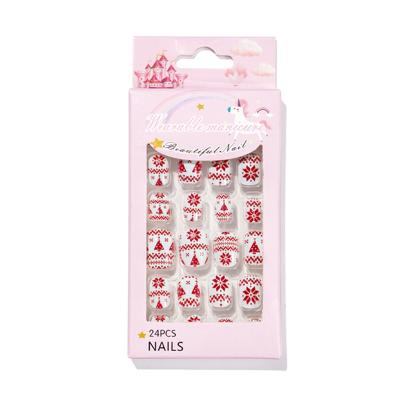 China Easy Apply Nails Salon Children Kids Nails New Christmas Snow Fashion Prego Nails Salon Toys Kids For Kids for sale