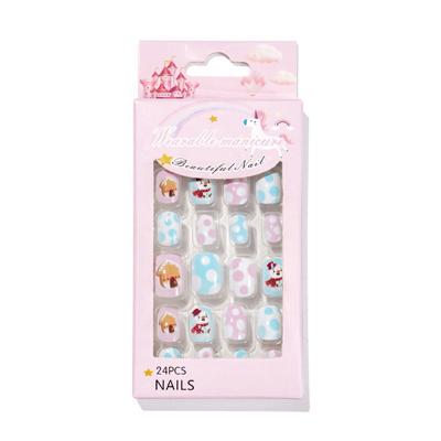 China Easy Apply Nail Art On Kids Amazon Hot Sales Kids Nails Easy To Use Press On Nails Private Label Art For Kids for sale