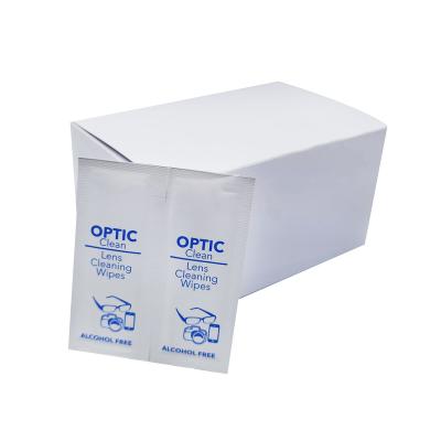 China OEM ODM Eco - Friendly Multi Effect Lens Wipes Glass Cleaning Anti Fog Logo Lens Wipe Custom Cling Lens Wipes Paper for sale