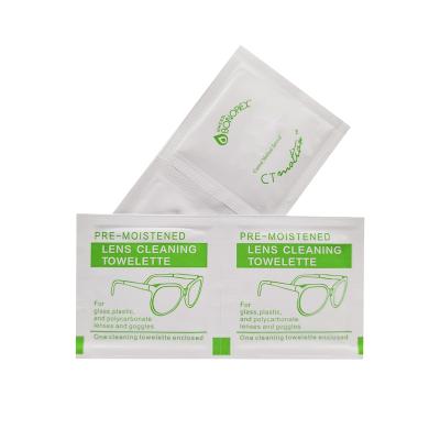 China Hot Selling Eco-friendly Mini Self Stick Wipes For Phone Glass Anti Fog OEM ODM Glass Wipes Disposable Glass Cloths For Glasses for sale