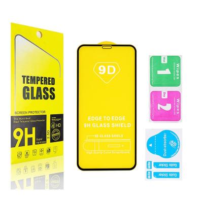 China Anti-scratch 2.5D Full Cover Tempered Glass Screen Protector 9H Full Glue 9D For iPhone 11 Screen Protector Full Glue Silk Print for sale