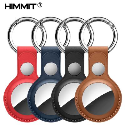 China Anti-drop Airtag Holder for Pet f Anti-drop Apple Airtag Leather Case Key Chain or Apple Airtags Leather for sale