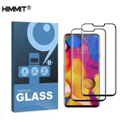 China Mobile Phone Full Coverage 3D Curved Tempered Glass Screen Protector [2 Packs] For LG V50 V40 v30 G8 Screen Protector Bubble Free 9h Hardness for sale