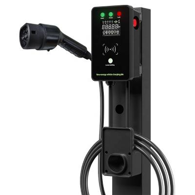 China AC EV Charger Station Electric Vehicle Wallbox Charging Type - 2/32A/7KW 80-265V/1Phase 5m Cable WS-Y014 for sale