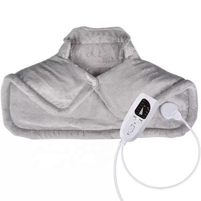 China Heated Therapy Neck Brace for Neck and Shoulder Pain Relief Heating Weighted Electric Heating Pad Shawl for sale