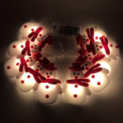 China Christmas Decorations LED String Light Garland Gift Home Decor Party Supplies Santa Snowman Ornament Christmas Tree Decoration for sale