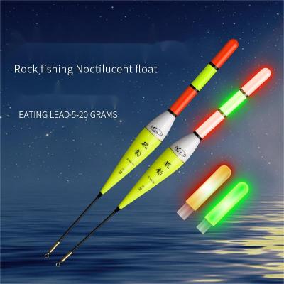 China Durable Luminous Fishing Floats Electric Night River Lake Vertical Float Fishing Floats Tools Tackle Accessories for sale