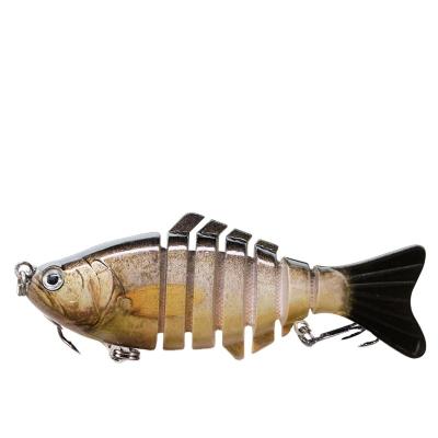 China Durable Swimbait 7 Segment Fishing Wobblers Pike Jointed Section Artificial Hard Bait Multi Jointed Fishing Lures for sale