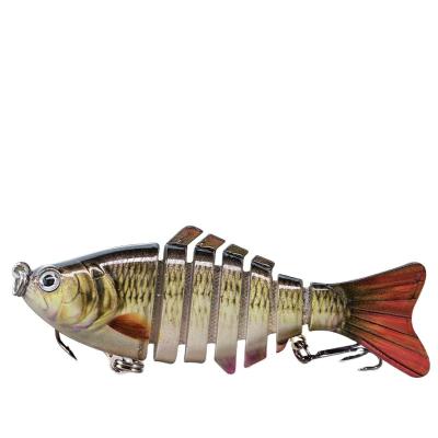 China Durable Color Bionic soft lure multi jointed fishing lure saltwater swing fishing  bait easy to clean for sale