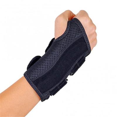 China Hot Sale Durable Belt Black Wrist Brace , Wrist Support With Thumb Splint for sale