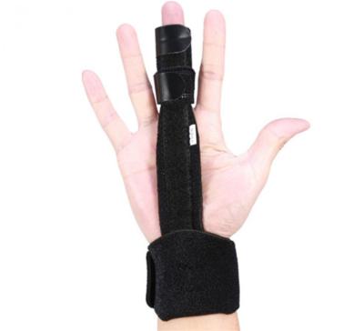 China Breathable Aluminum Neoprene Finger Support Medical Grade Finger Brace For Straightening Broken Fingers for sale