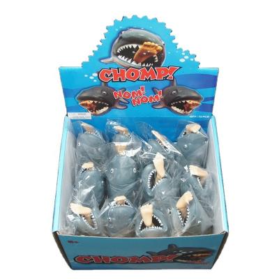 China New Design Soft Rubber Toy Pop Up Soft Rubber Shark Toy Vent Toy Novelty for sale