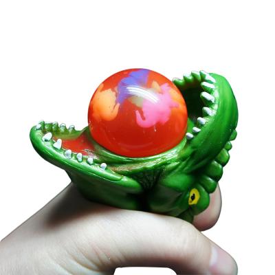 China Dinosaur Squeeze Toys TPR Squeeze Ball Soft Non-Toxic Rubber Dinosaur Toys For Kids Gift Dinosaur Toy for sale