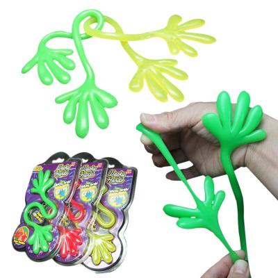 China Hands Shaped ECO TPR Plastic Sticky Hand Yo-Yo Toy for Kids Novelty Toys Sticky Hand for sale