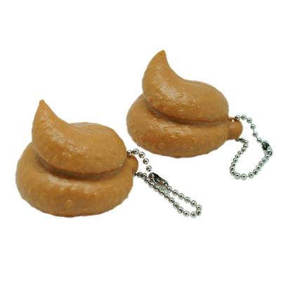 China Realistic Raw Scrap Model Toy Prank Trick Props Keychain Funny Poo Shape Fashion Fake Shit Poop Pooper Pooper for sale