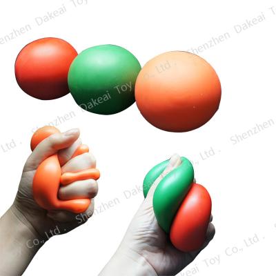 China Soft Toy Eco-friendly Cotton Pulp Filled Anti Stress Toys Slow Rising Squeezable Duct Ball Promotion Gifts for sale