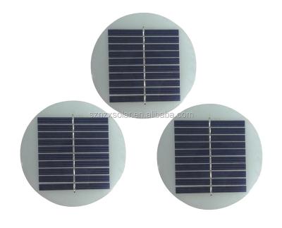 China 2021 Silicon Series 110mm Diameter 5V 150mA Polycrystalline Solar Panel For Garden Lights for sale