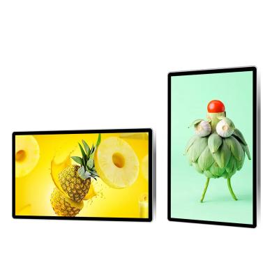 China 55 Inch Brightness LCD Display Panel Wall Mount Digital Signage Indoor Height Advertising Monitor for sale