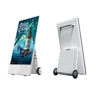 China (Optional) 43/55 Inch Portable Digital VCR Kiosk Android LCD Capacitive Touch Displays With Wheel for sale