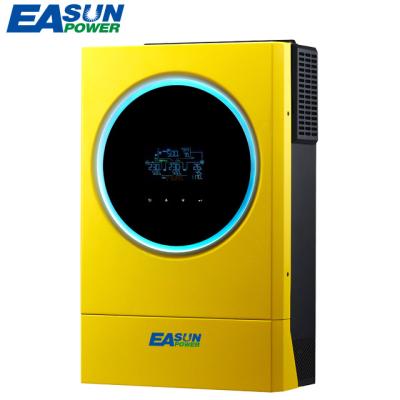 China Solar Power System Home EASUN Power Touch Screen Home EASUN Rated 5600W 230Vac 120A PV 450Vdc LED Ring Lights 5KW Inverter MPPT Hybrid for sale