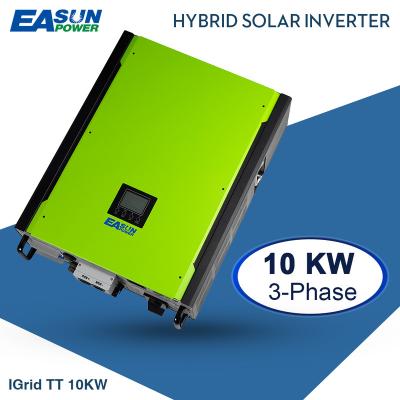 China Hybrid Solar Inverter Charger EASUN POWER 10000W 400V DC AC 10 KW Three Phase On Grid Hybrid Solar Inverter for sale