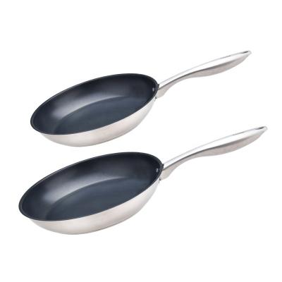 China Durable Stainless Steel Nonstick Frying Pan Set Nonstick Frying Pan 8 Inch 9.5 Inch 10 Inch 11 Inch 12 Inch for sale