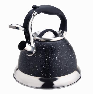 China Viable Black Color Whistling Tea Kettle for sale