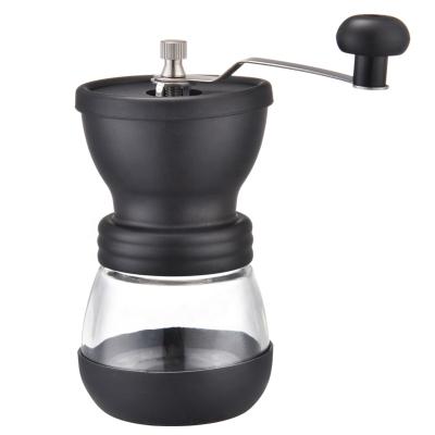 China WITH LID Manual Coffee Bean Grinder with Adjustable Core Hand Conical Coffee Grinder Mill Stainless Steel Burr Coffee Grinder for sale